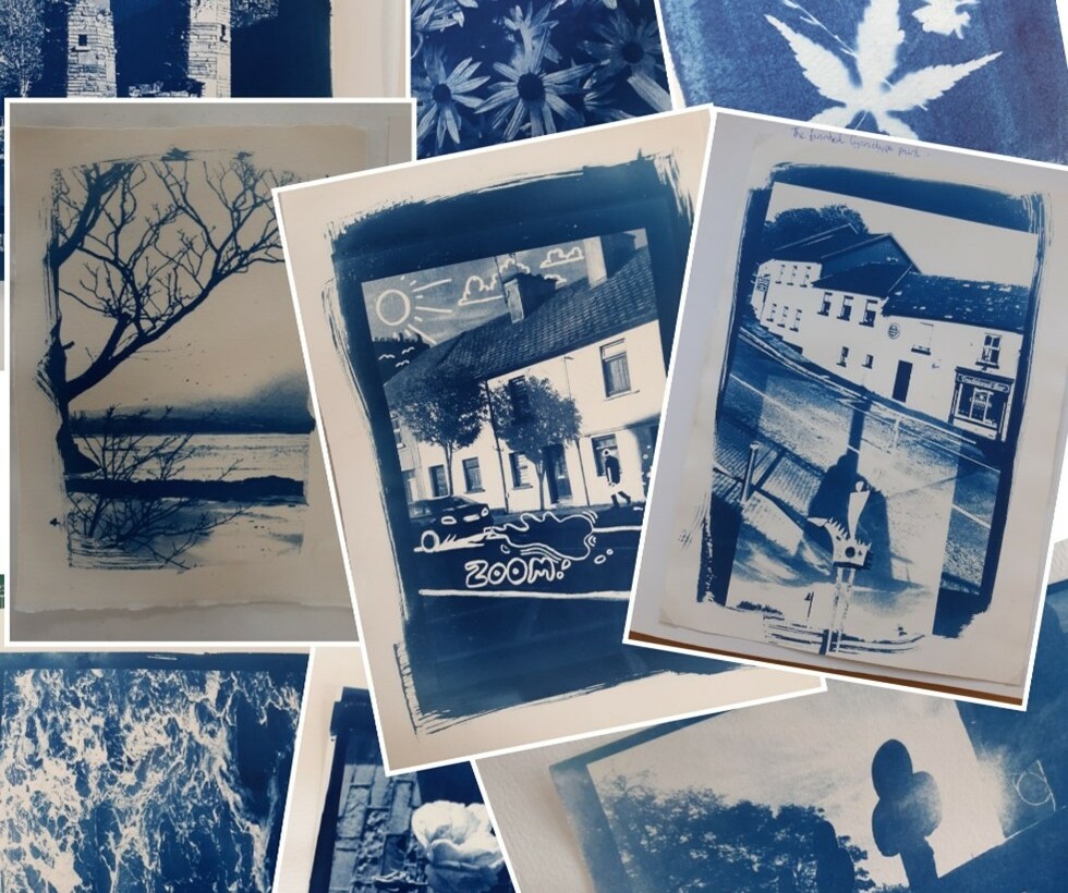 Westport College of Further Education Art Students complete a Cyanotype Project